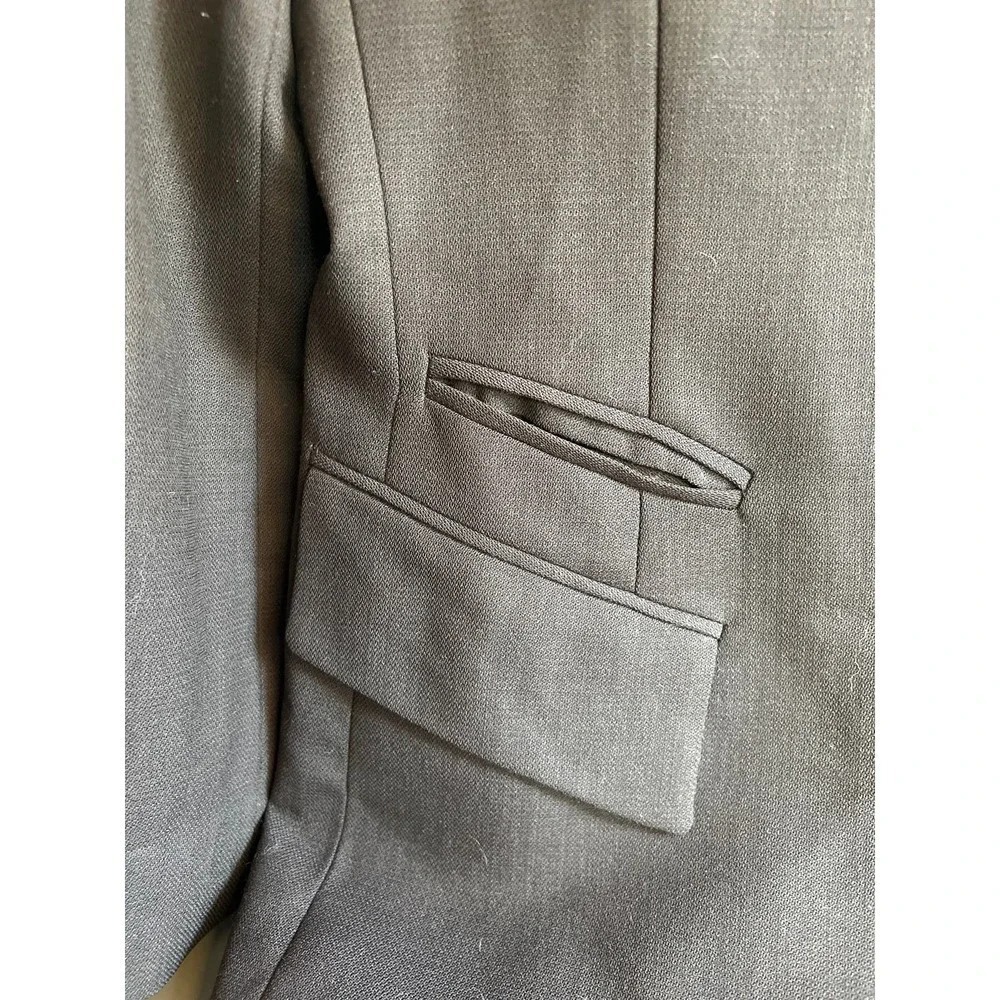 Brooks Brothers Blazer 12 Brown Pure Wool 2-Button Flap Pockets Dark Academia - Picture 3 of 5